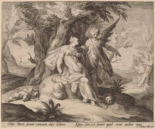 Hagar in the Desert Consoled by an Angel
