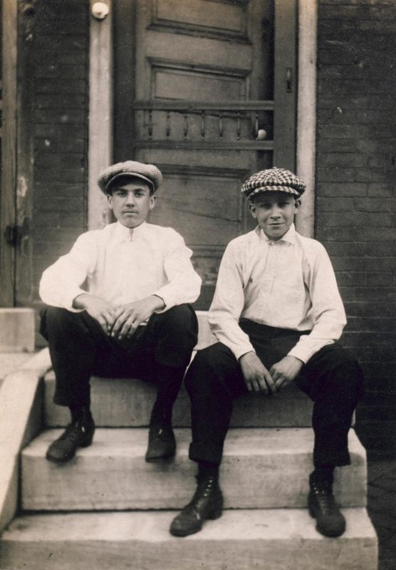 Two Boys on a Stoop, Kensington, Philadelphia