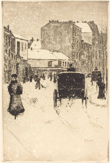Boulevard Clichy in the Snow (Le boulevard Clichy par un temps de neige)