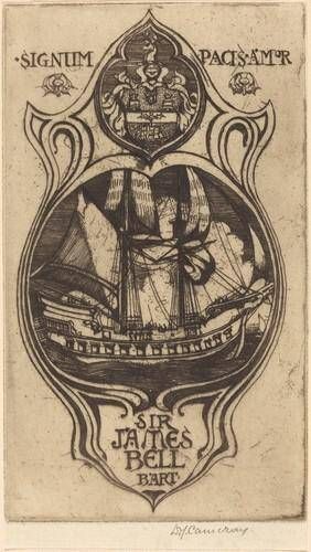 Bookplate of Sir James Bell, Bart
