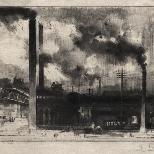 At the Creusot Works: The Smokestacks