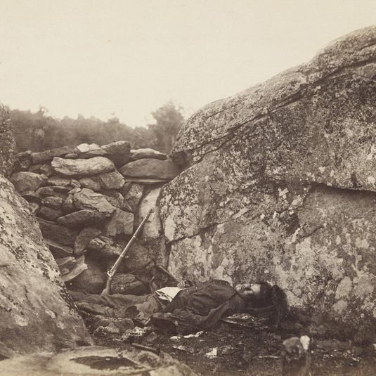Home of a Rebel Sharpshooter, Gettysburg from Gardner's Photographic Sketchbook of the War, (1865)