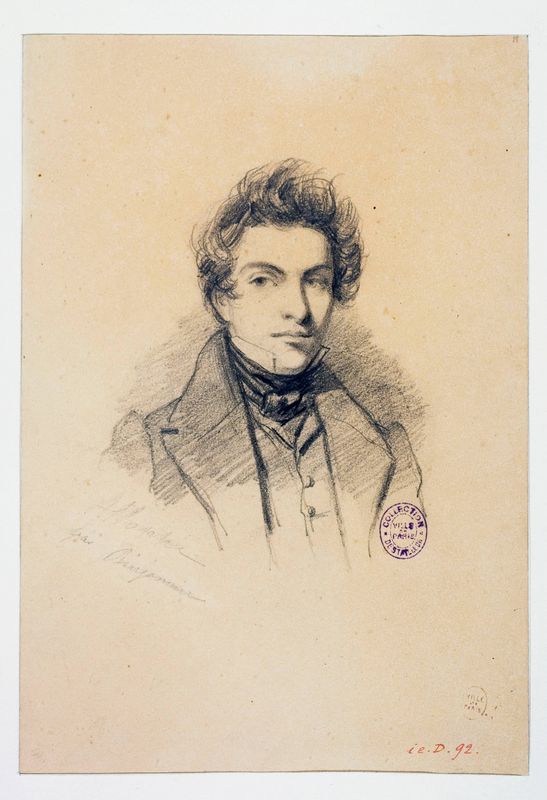 Portrait d'Alophe (1812-1883), peintre et lithographe
