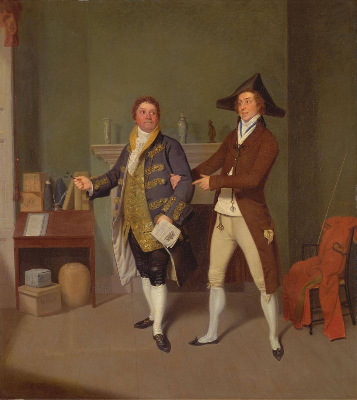 John Quick and John Fawcett in Thomas Moreton's "The Way to Get Married"