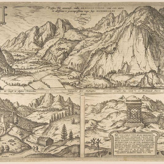 Innsbruck from the series Civitates Orbis Terrarum, vol. V, plate 59