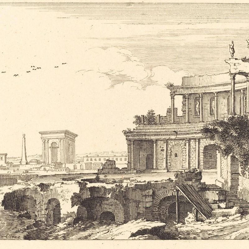 Landscape with Classical Ruins