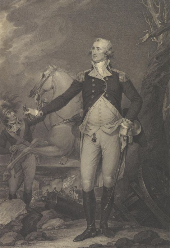 George Washington at Battle of Trenton
