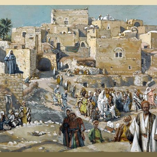 He Went Through the Villages on the Way to Jerusalem