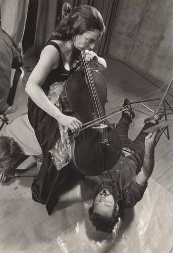 Untitled (Performance of Charlotte Moorman and Nam June Paik's "New Sounds from Old Rubbish and Bare Bodies," London, March, 1969)