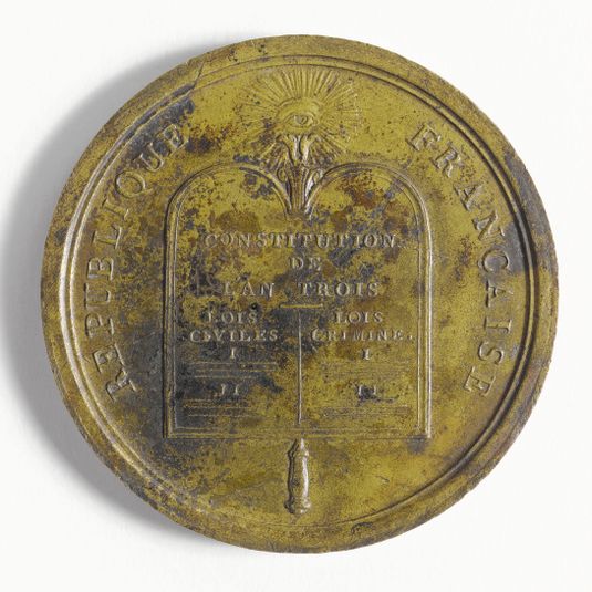 Médaille de fonction des Tribunaux civil et criminel du Département de la Seine, 1795