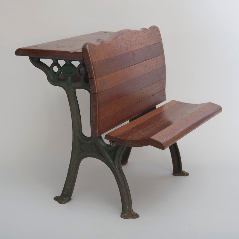 John L. Riter's 1873 School Desk and Seat Patent Model