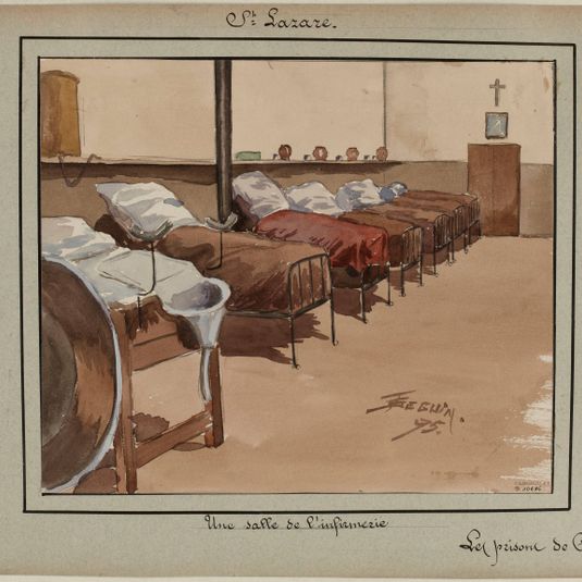 [Les prisons de Paris] Prison Saint Lazare; Une salle de l'infirmerie