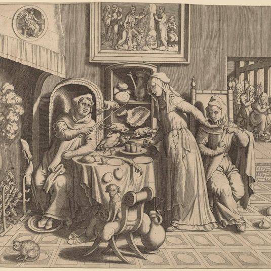 The Amorous Nun between the Abbot and the Monk