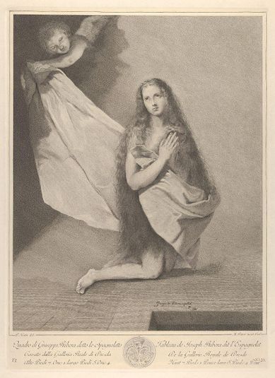 The Magdalene kneeling, from 'Recueil d'estampes d'après les plus célèbres tableaux de la Galerie Royale de Dresde'