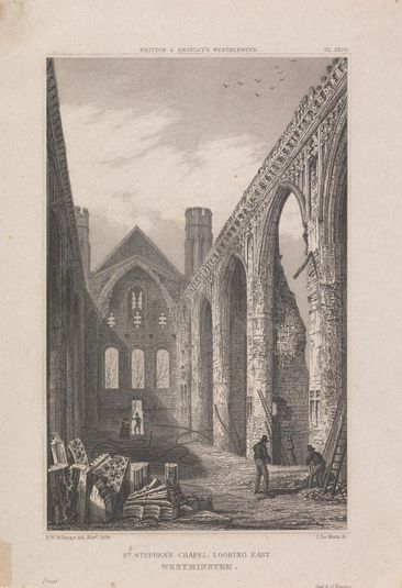 Plate XXVII: St Stephen's Chapel, Looking East, Westminster