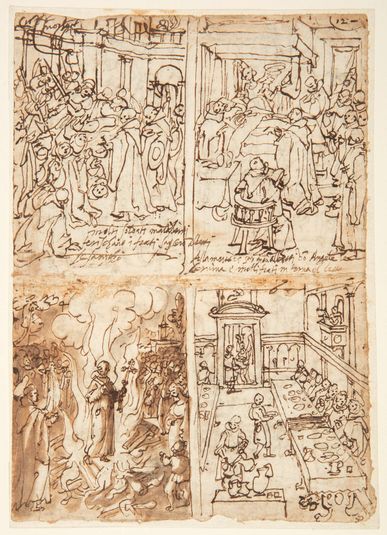 Eight Scenes from Life of San Giovanni Gualberto (recto and verso)