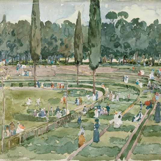 The Race Track (Piazza Siena, Borghese Gardens, Rome)