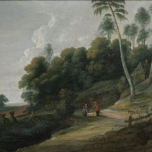 Landscape with a Road near a Lake