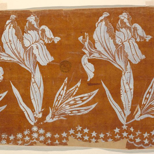 Design for an Embroidered or Woven Horizontal Border of the "Fabrique de St. Ruf," Unfinished