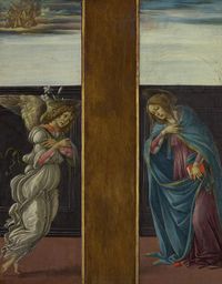 Virgin Mary Annunciation. Archangel Gabriel