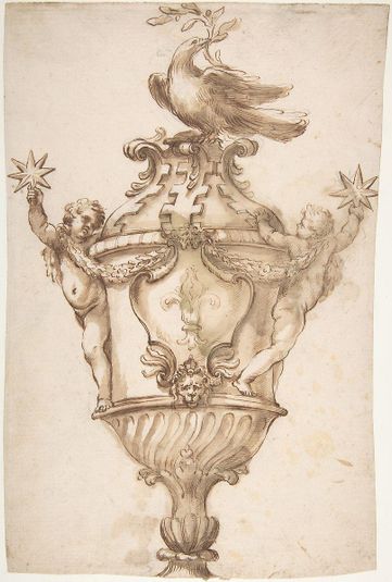 Design for a Covered Vase with the Arms of the Aldobrandini and Pamphilj Families