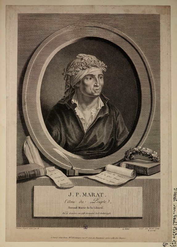 J.P. Marat. / l' Ami du Peuple [...].