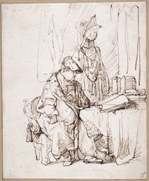 An Actor, Willem Ruyters, in His Dressing Room by Rembrandt Harmensz van Rijn