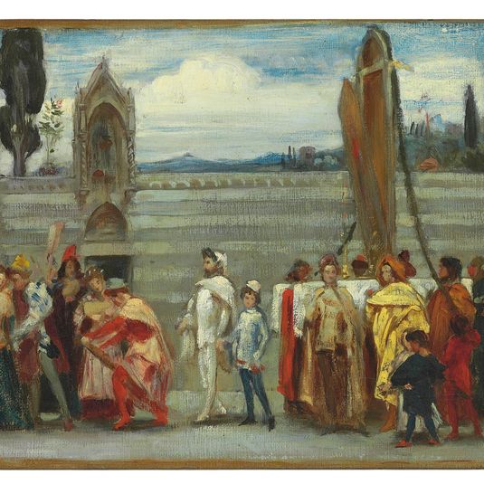 Colour sketch for Cimabue's Celebrated Madonna is Carried in Procession