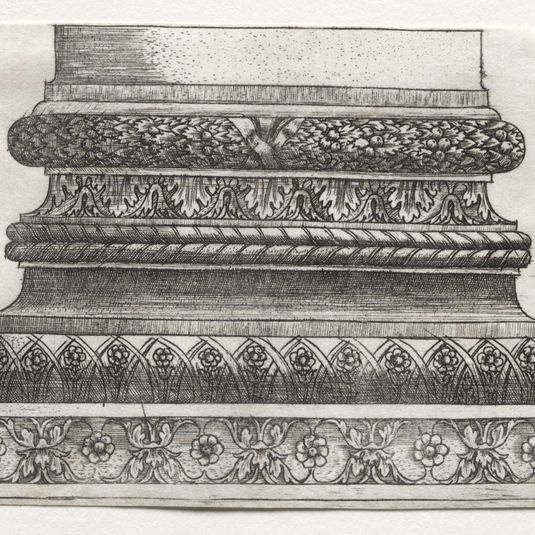 Base and Capital with Figure of Fame and Winged Horses (base)