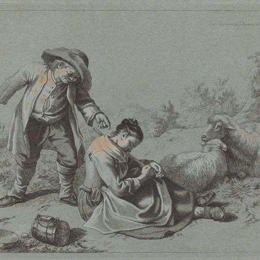 Peasant Teasing a Sleeping Girl with a Twig