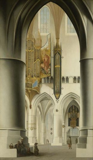 Interieur van de Sint-Bavokerk in Haarlem