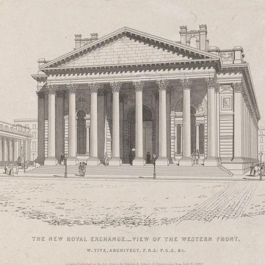The New Royal Exchange - View of the Western Front