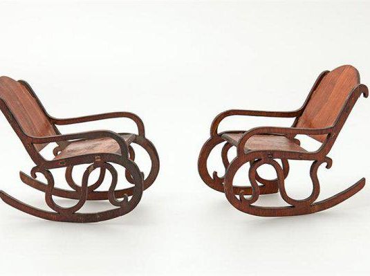 Handmade Wooden Rocking Chairs For Dolls