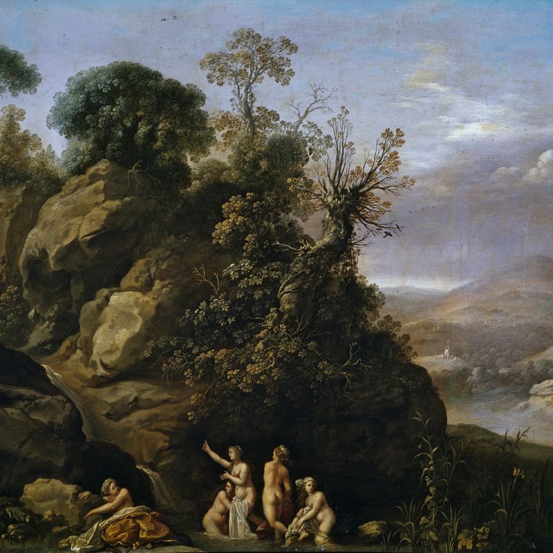 Diana bathing with her Nymphs