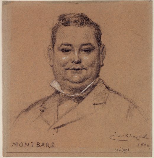 Portrait de Montbars, acteur du Palais Royal.