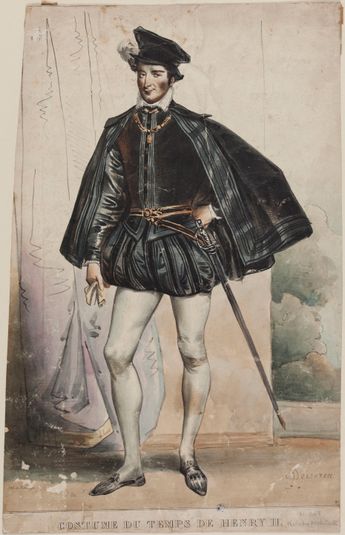 Suite de déguisements : Costume porté du temps d'Henri II (Robelin, architecte)