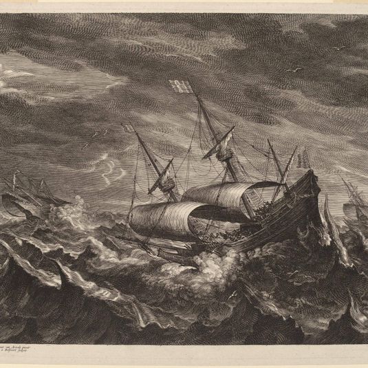 Sailing Boats in a Tempest