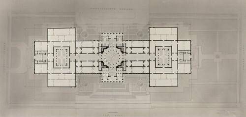 Main Floor Plan, Scheme with Dome