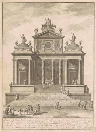 The Prima Macchina for the Chinea of 1785: The Temple of Jupiter Begun by Tarquinius Priscus with the Marvel of Accius Naevius