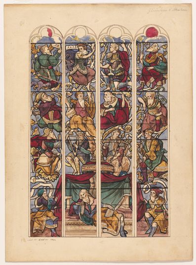 Study for Four Stained Glass Windows "Généalogie d'Abraham"