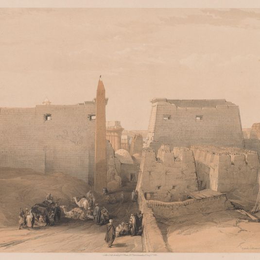 Egypt and Nubia:  Volume II - No. 38, Grand Entrances to the Temple of Luxor