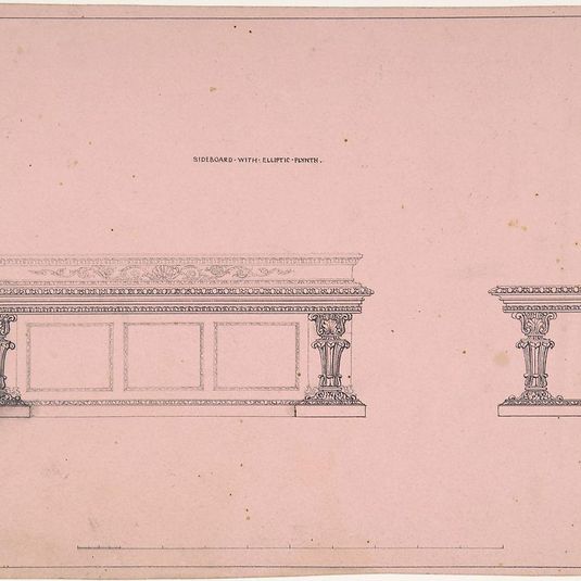 Designs for Sideboard with Elliptic Plinth