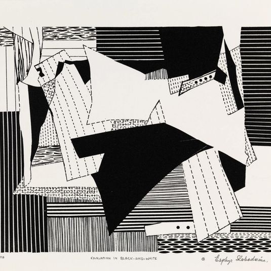 Variation in Black-and-White, from the American Abstract Artists 50th Anniversary Print Portfolio 1987