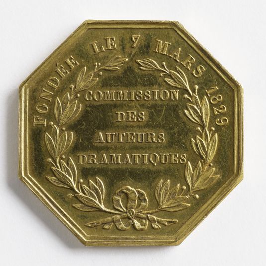 Médaille de la Commission des auteurs dramatiques, "à Rachel", 1829