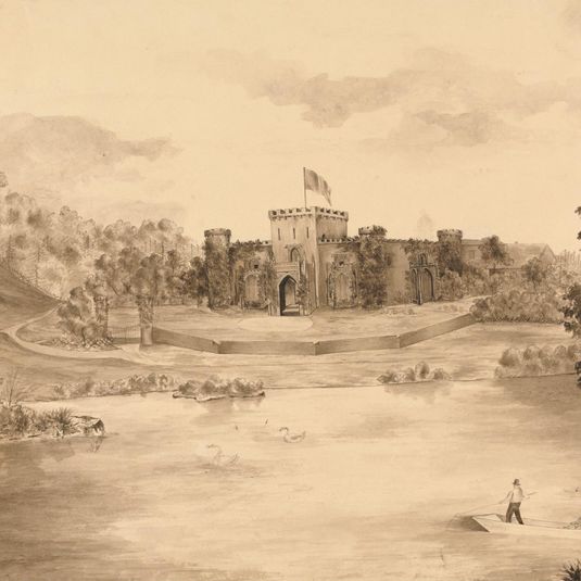 River Landscape with Castle