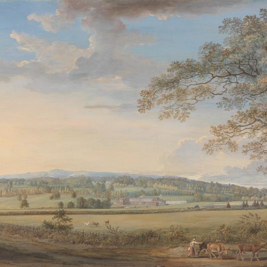 A View of Vinters at Boxley, Kent, with Mr. Whatman's Turkey Paper Mills