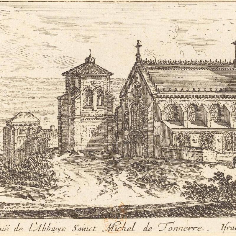 Veue de l'Abbaye Sainct Michel de Tonnerre