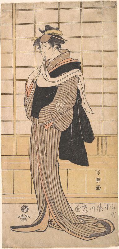 Osagawa Tsuneyo II as the hairdresser O-Roku