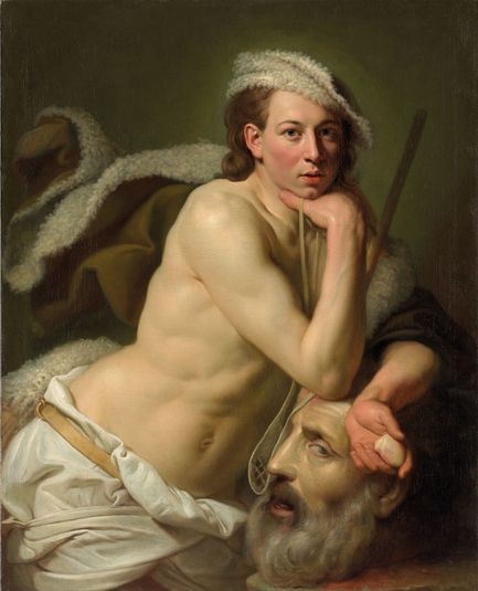 Self-portrait as David with the head of Goliath