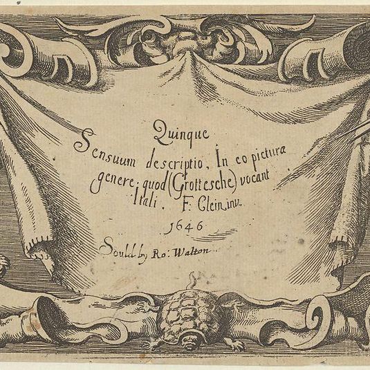 Title Plate, from Quinque Sensuum